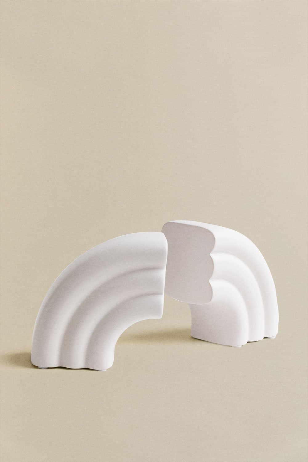 Set van 2 boekensteunen in cement Aldrin, galerij beeld 3