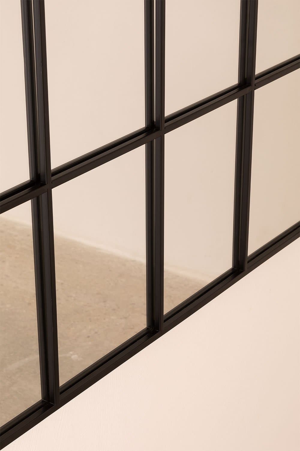 Paola metalen wandspiegel met raameffect (90x135 cm), galerij beeld 5