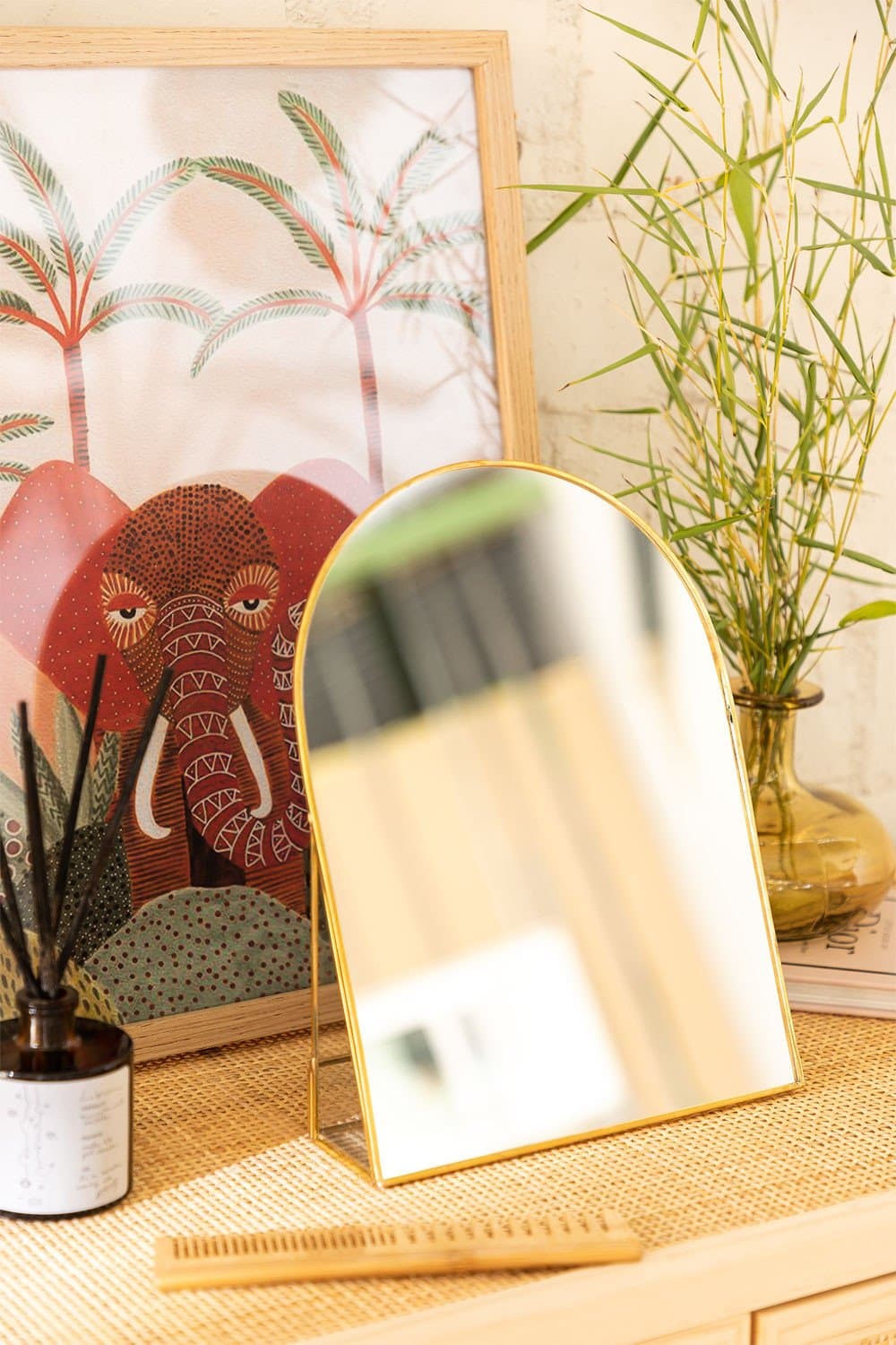 Metalen Tafelspiegel Lisbeth, galerij beeld 1