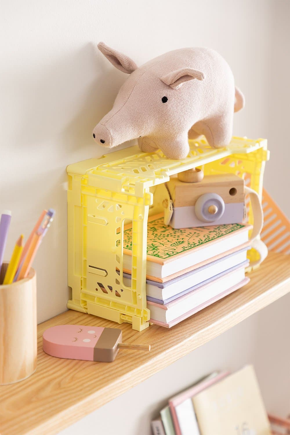 Kunststof opvouwbare en stapelbare krat Doli, galerij beeld 1