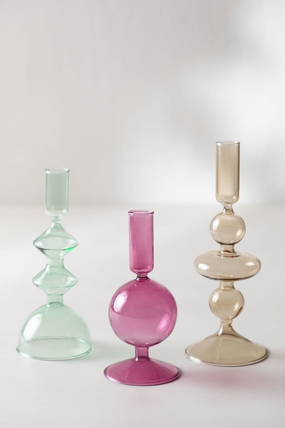 Set van 3 Nalyna kristallen kandelaars, galerij beeld 2