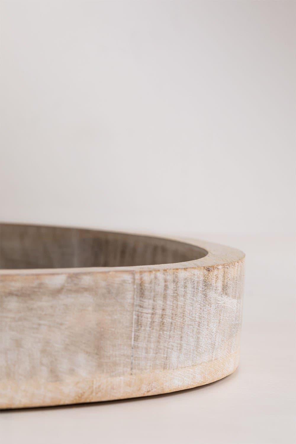 Decoratief dienblad in mangohout (Ø38 cm) Diborna, galerij beeld 6