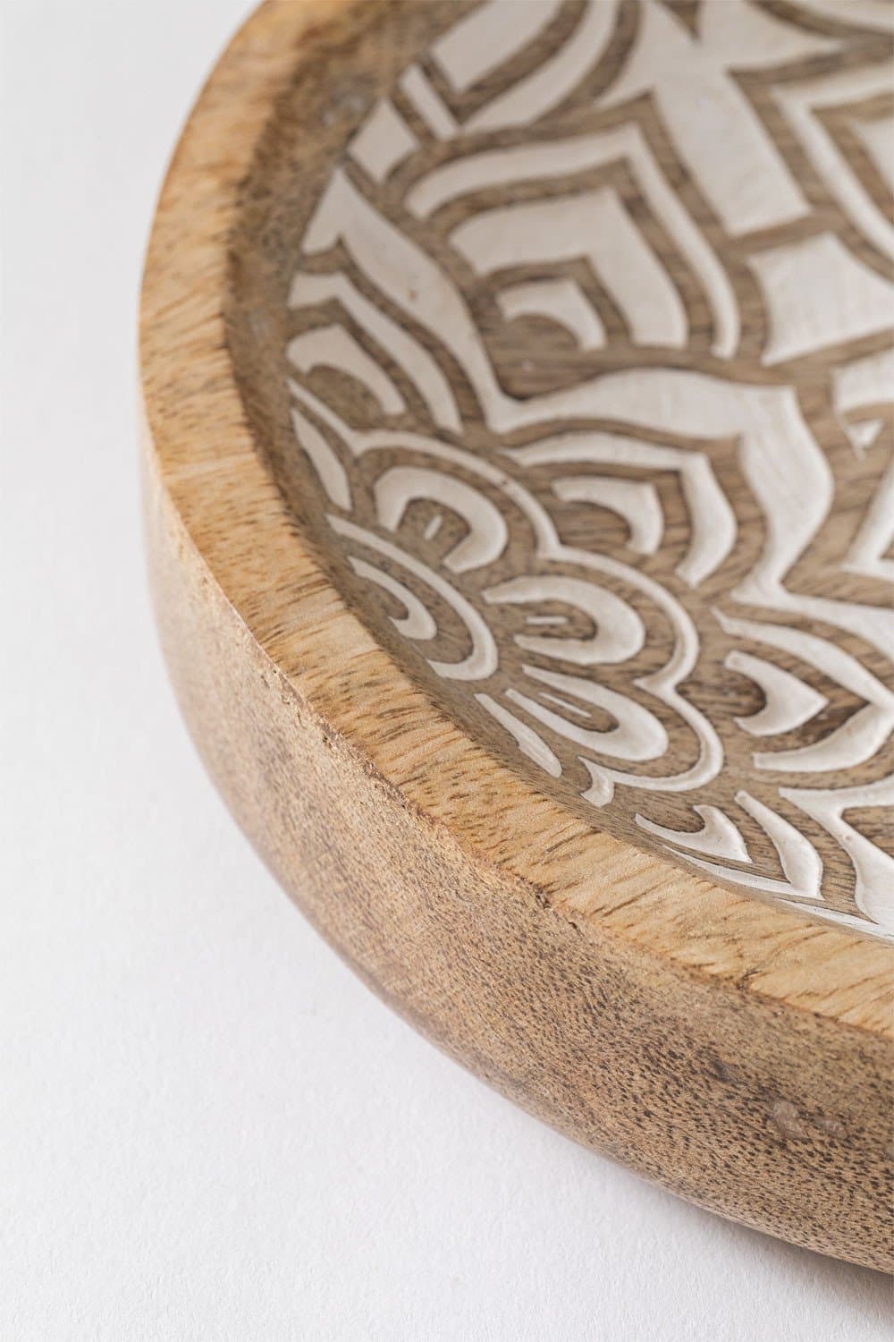 Set van 2 decoratieve dienbladen van mangohout Breda, galerij beeld 4