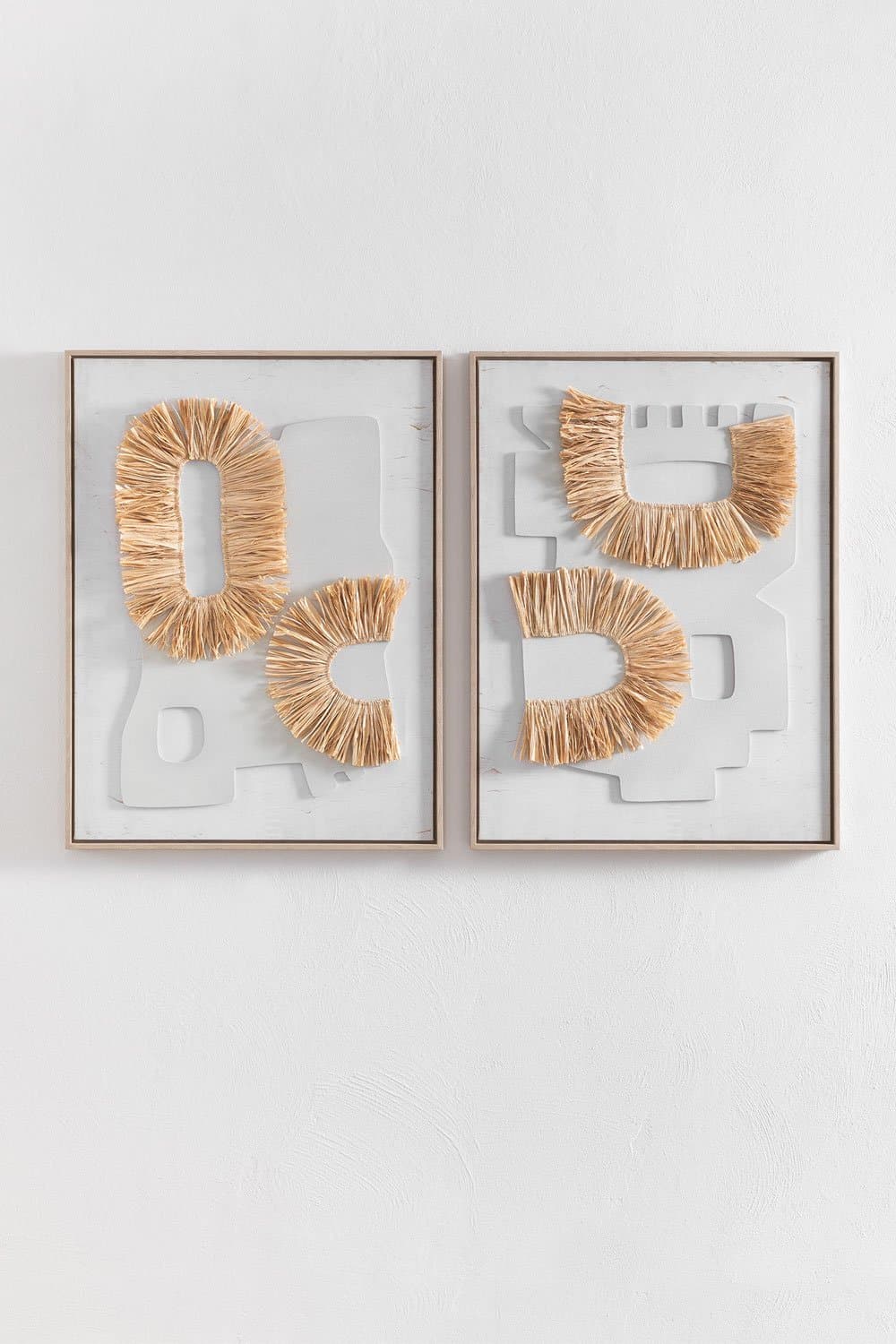 Decoratieve afbeelding met natuurlijke vezelstructuur (60x80 cm) Ulises, galerij beeld 5