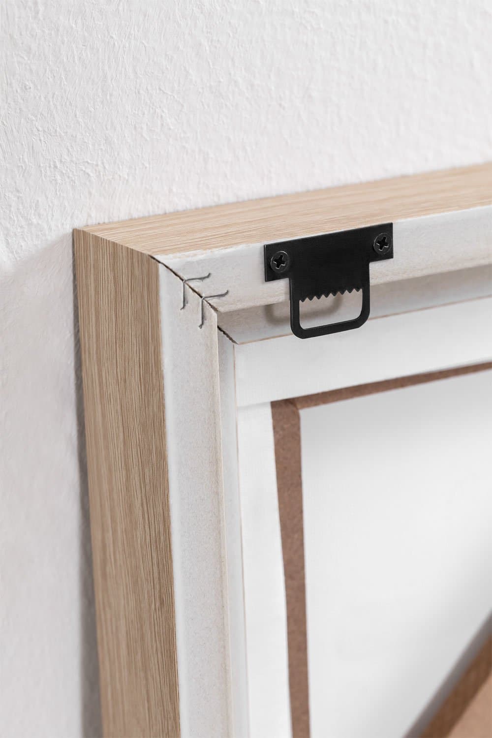 Set van 2 decoratieve schilderijen in gipsreliëf (60x90 cm) Leclerc, galerij beeld 4