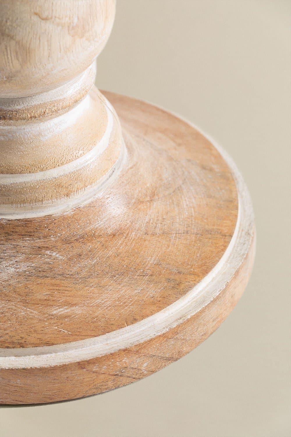 Set van 2 Biny kandelaars van mangohout , galerij beeld 6