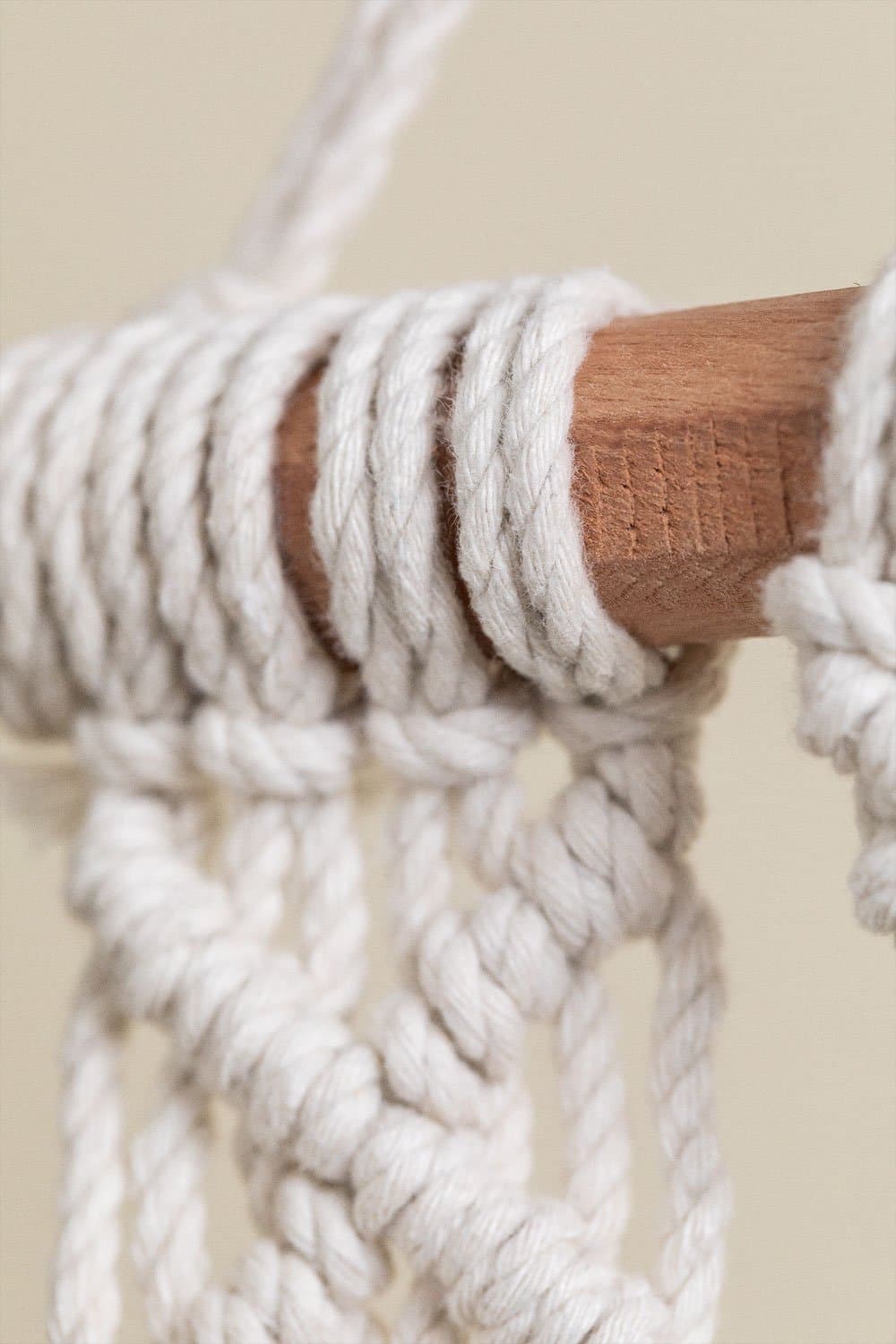 Wandtapijt met wandplank in Macramé Gaston, galerij beeld 4