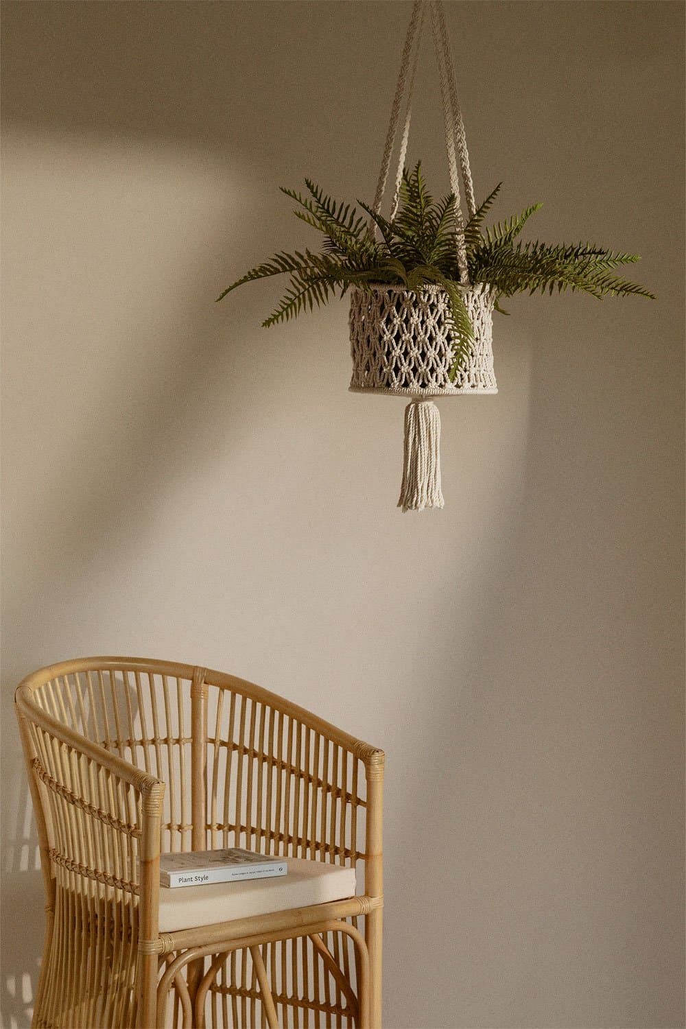 Macrame hangende plantenbak Mitridas, galerij beeld 1