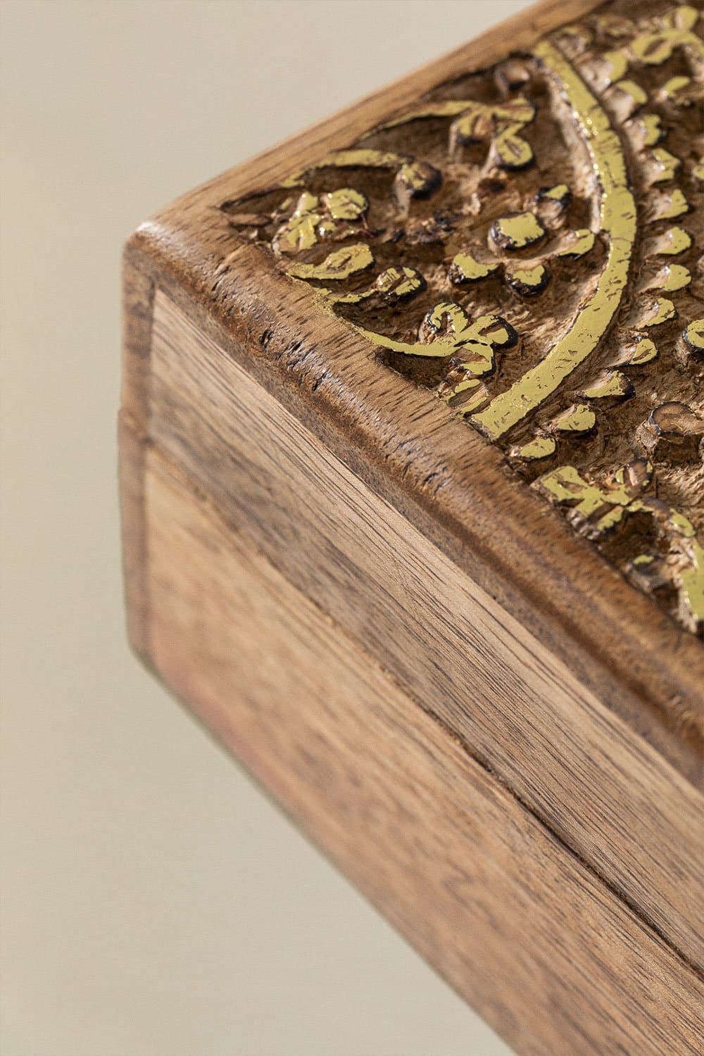 Set van 2 Nanup opbergdozen van mangohout , galerij beeld 6