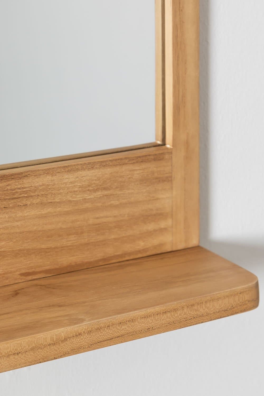 Wandspiegel met Plank in Teakhout (50x70 cm) Mazure , galerij beeld 5