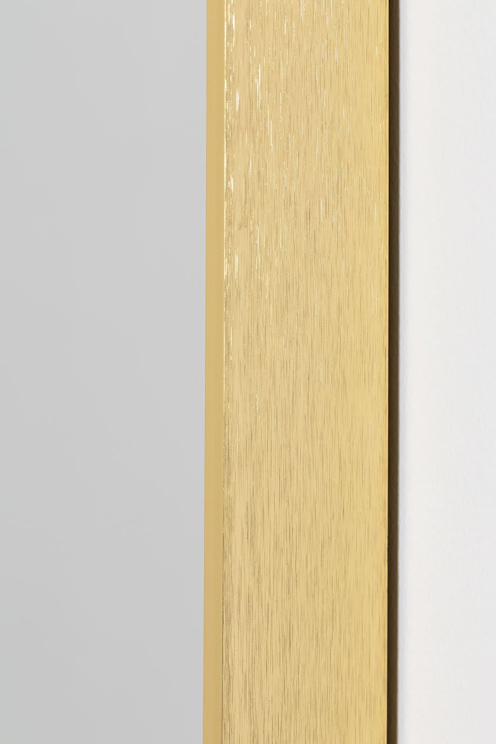 Metalen ovale wandspiegel Elsie Gold, galerij beeld 5