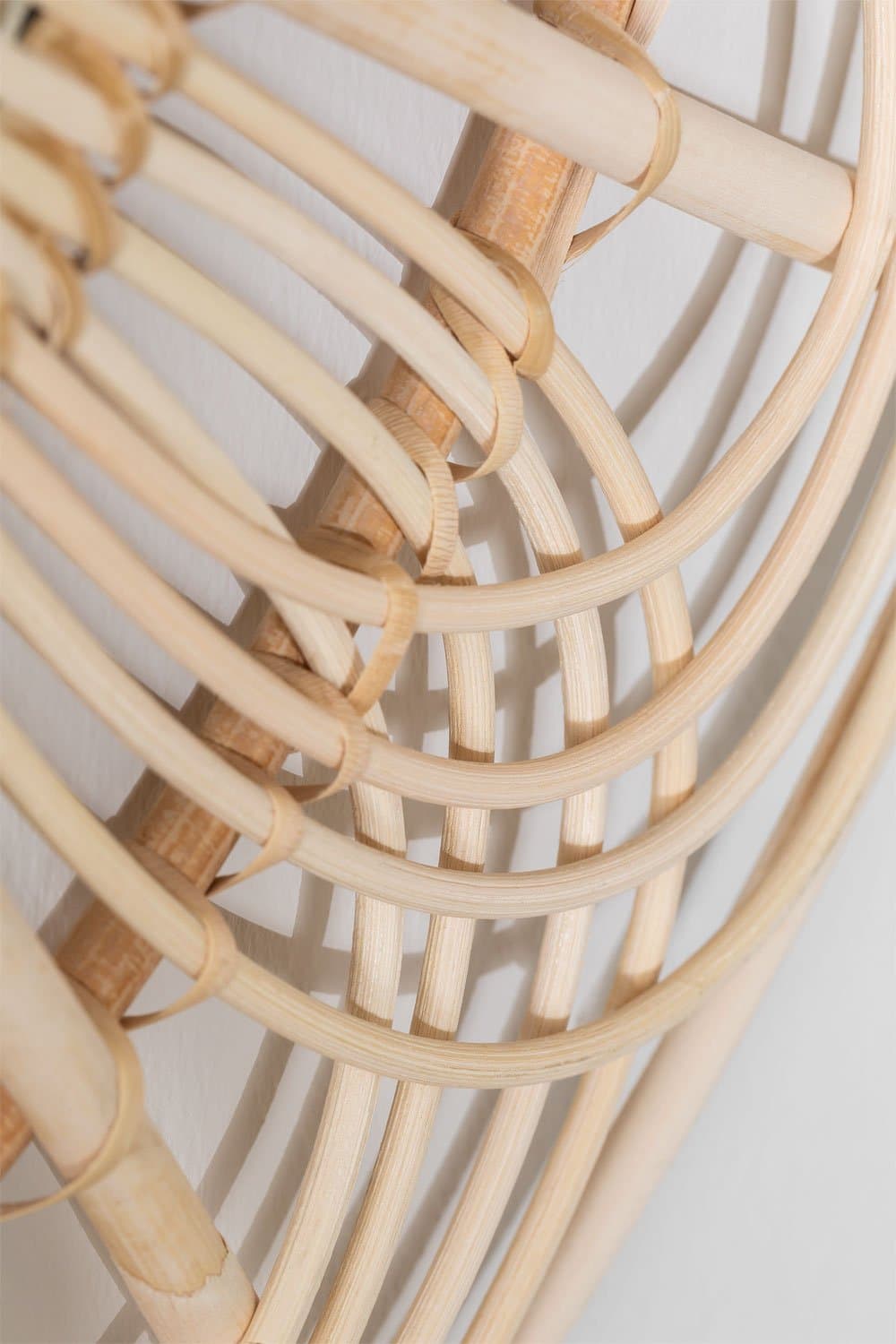 Ronde Rotan Wandspiegel (Ø60 cm) Corent, galerij beeld 4