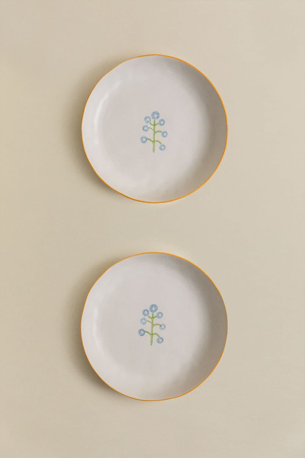 Set van 2 diepe borden van Marneda-steengoed, galerij beeld 3