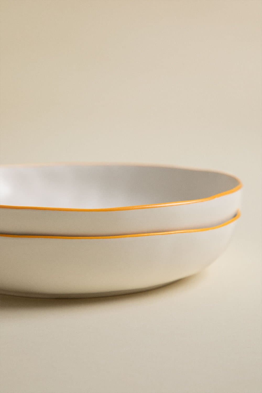 Set van 2 diepe borden van Marneda-steengoed, galerij beeld 5