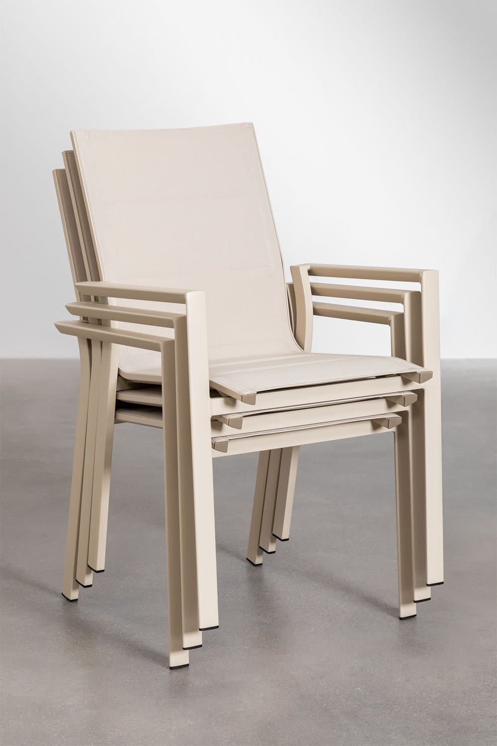 Karena stapelbare tuinstoel met aluminium armleuningen, galerij beeld 9