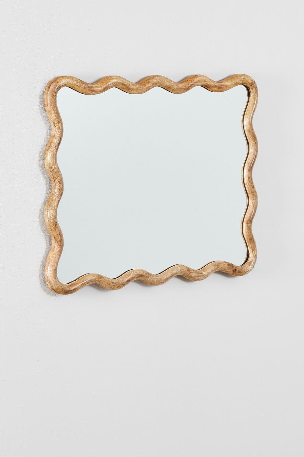 Rechthoekige wandspiegel in mangohout (48x62 cm) Gilliam, galerij beeld 3