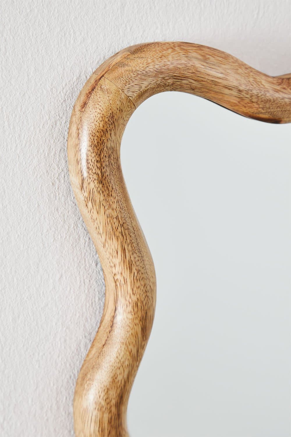 Rechthoekige wandspiegel in mangohout (48x62 cm) Gilliam, galerij beeld 4