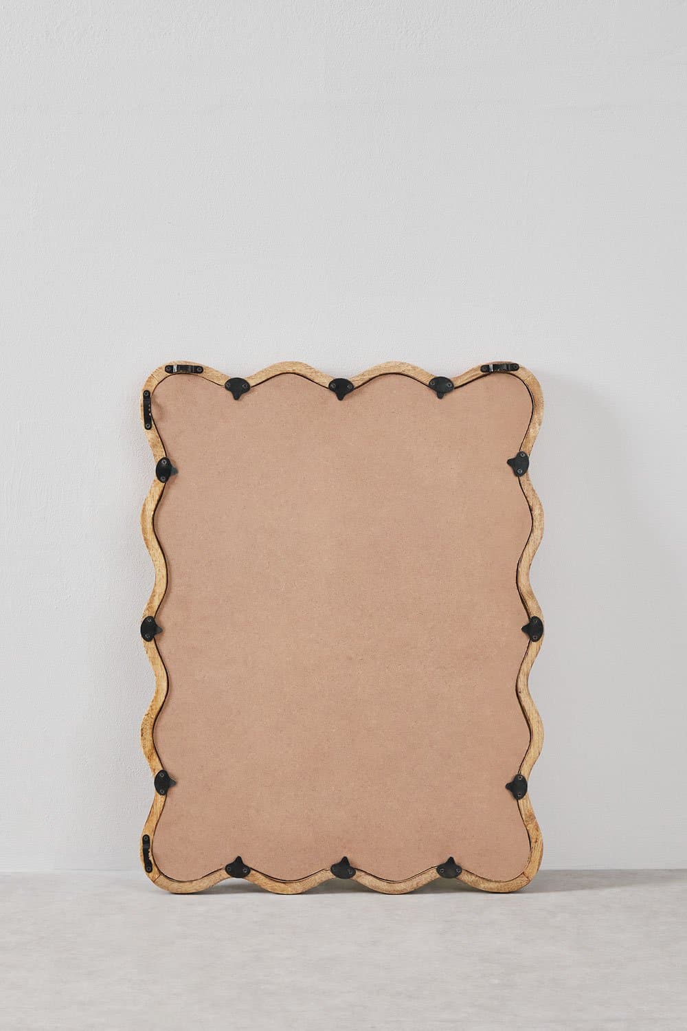 Rechthoekige wandspiegel in mangohout (48x62 cm) Gilliam, galerij beeld 5