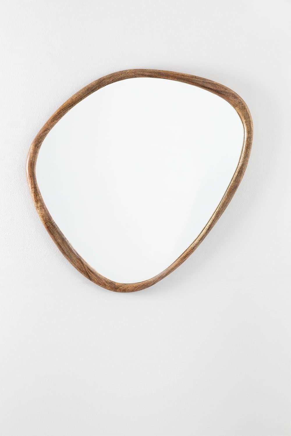 Mangohouten wandspiegel (86x70 cm) Dilian , galerij beeld 3