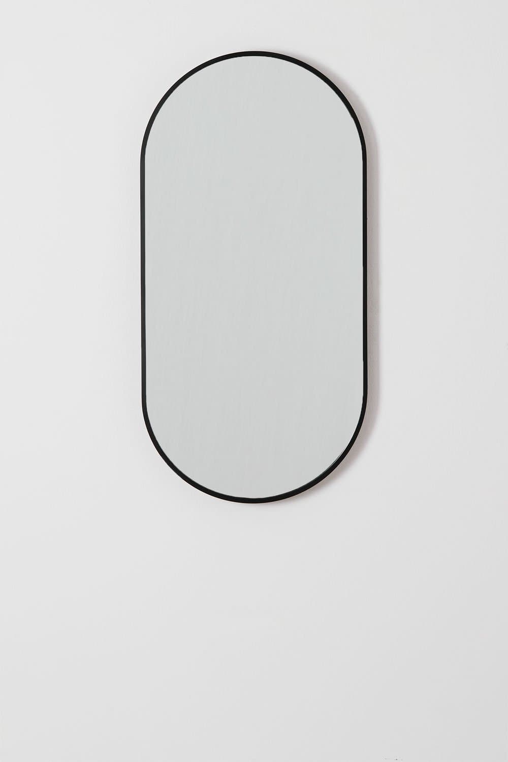 Ovale aluminium wandspiegel (35x70 cm) Elbert , galerij beeld 2