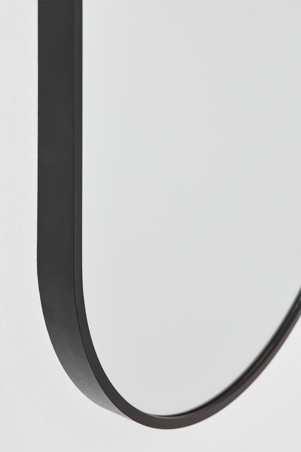 Ovale aluminium wandspiegel (35x70 cm) Elbert , galerij beeld 4