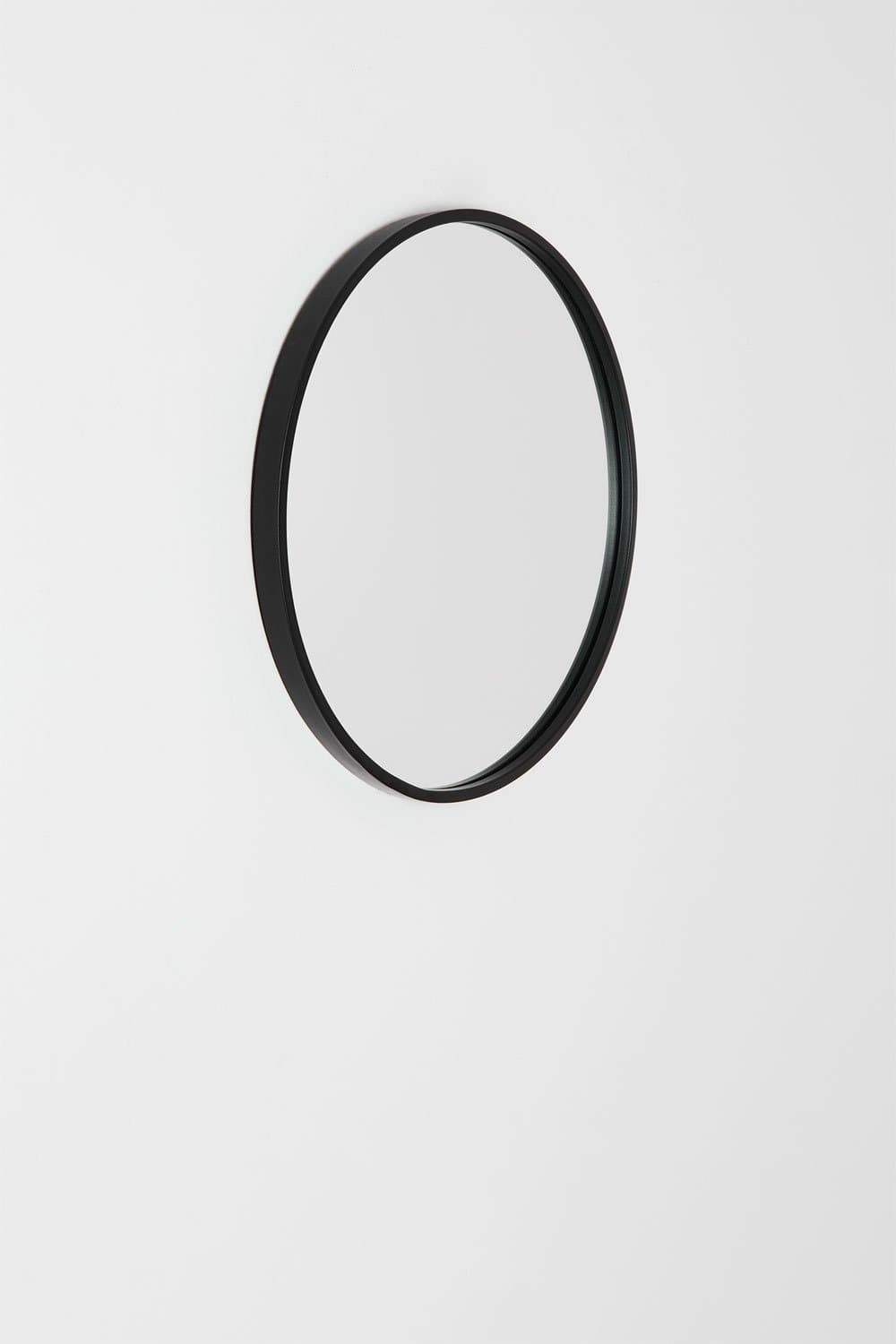 Ronde ijzeren wandspiegel (Ø45 cm) Oliverton, galerij beeld 3