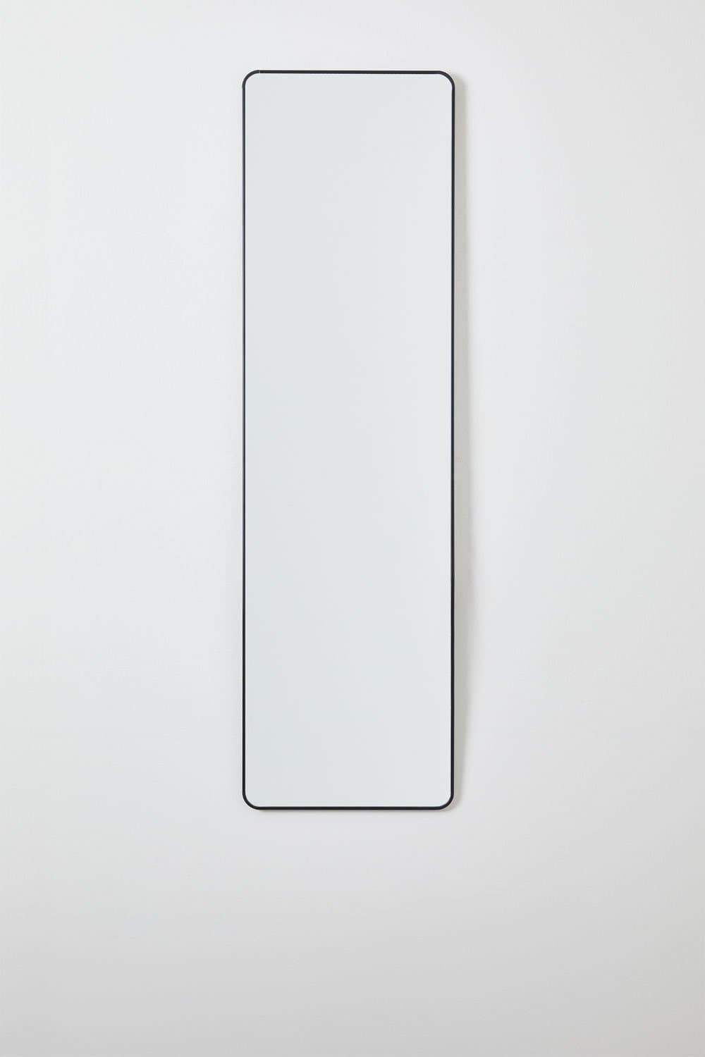 Rechthoekige aluminium wandspiegel (35x120 cm) Sadint, galerij beeld 1