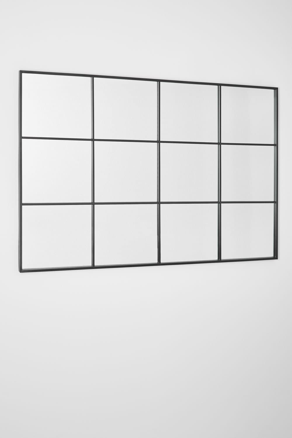 Rechthoekige wandspiegel 80x120 cm in metaal Niember, galerij beeld 3