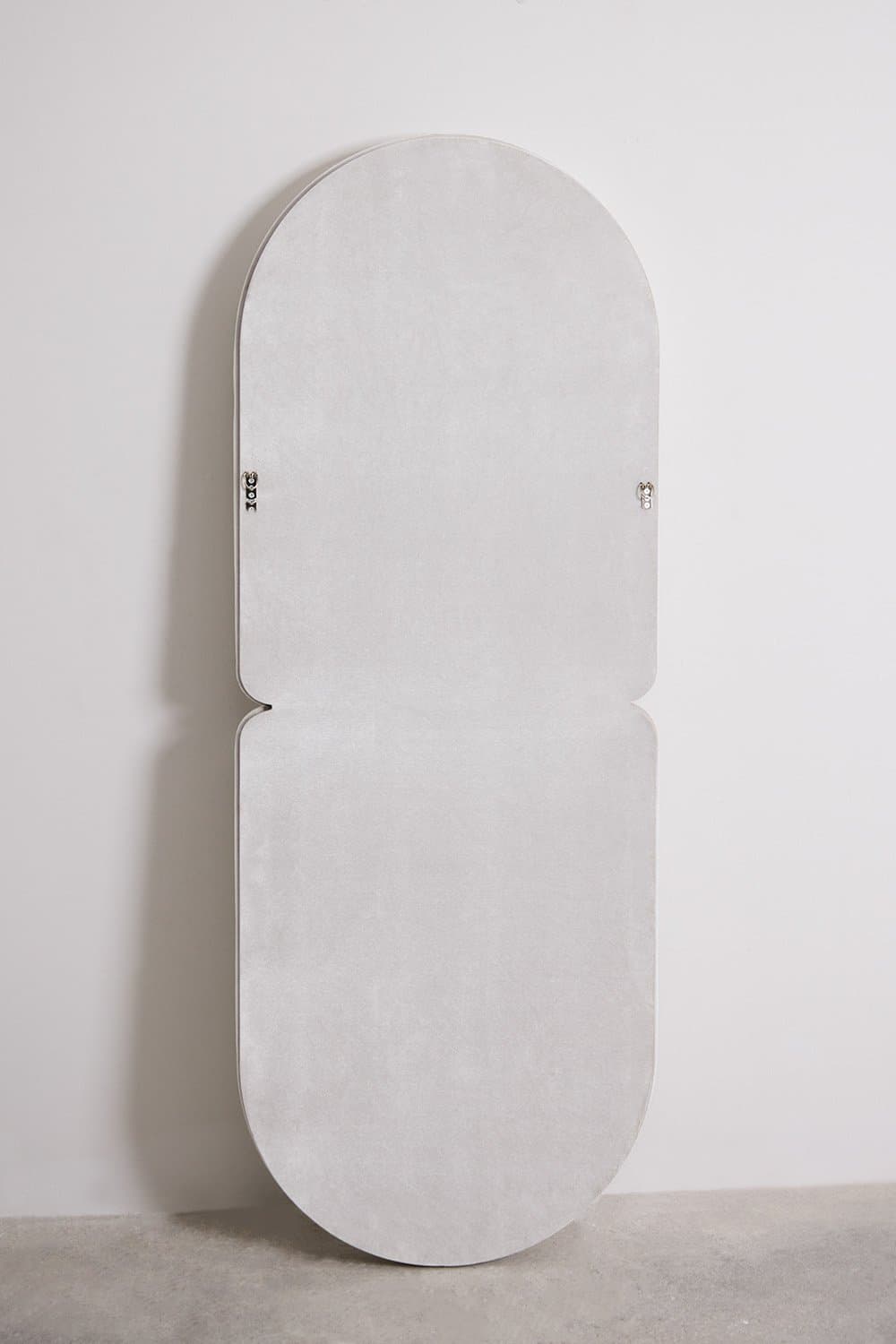 Ovale fluwelen wandspiegel (60x160 cm) Santes, galerij beeld 7