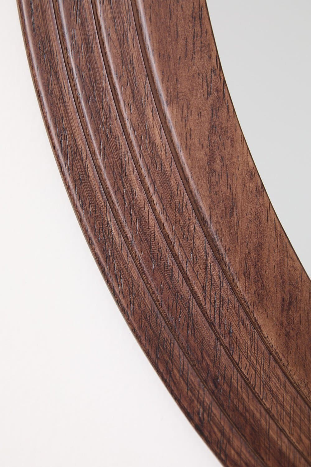 Ronde eikenhouten wandspiegel (Ø75 cm) Ozande , galerij beeld 5