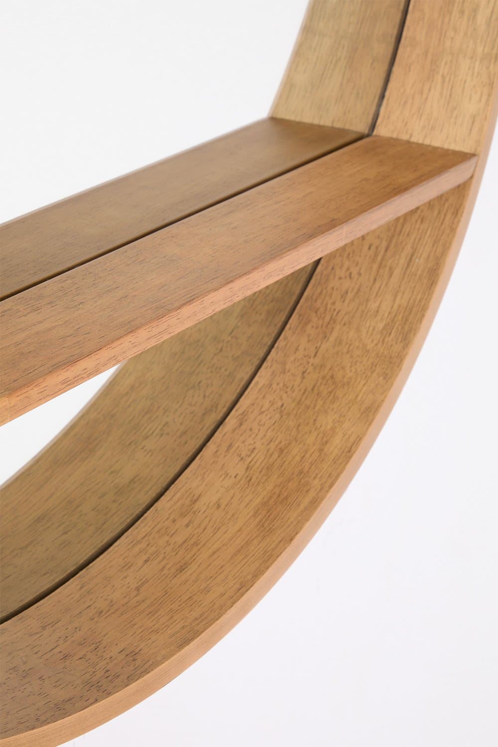 Ronde houten wandspiegel (Ø80 cm) Benat, galerij beeld 5