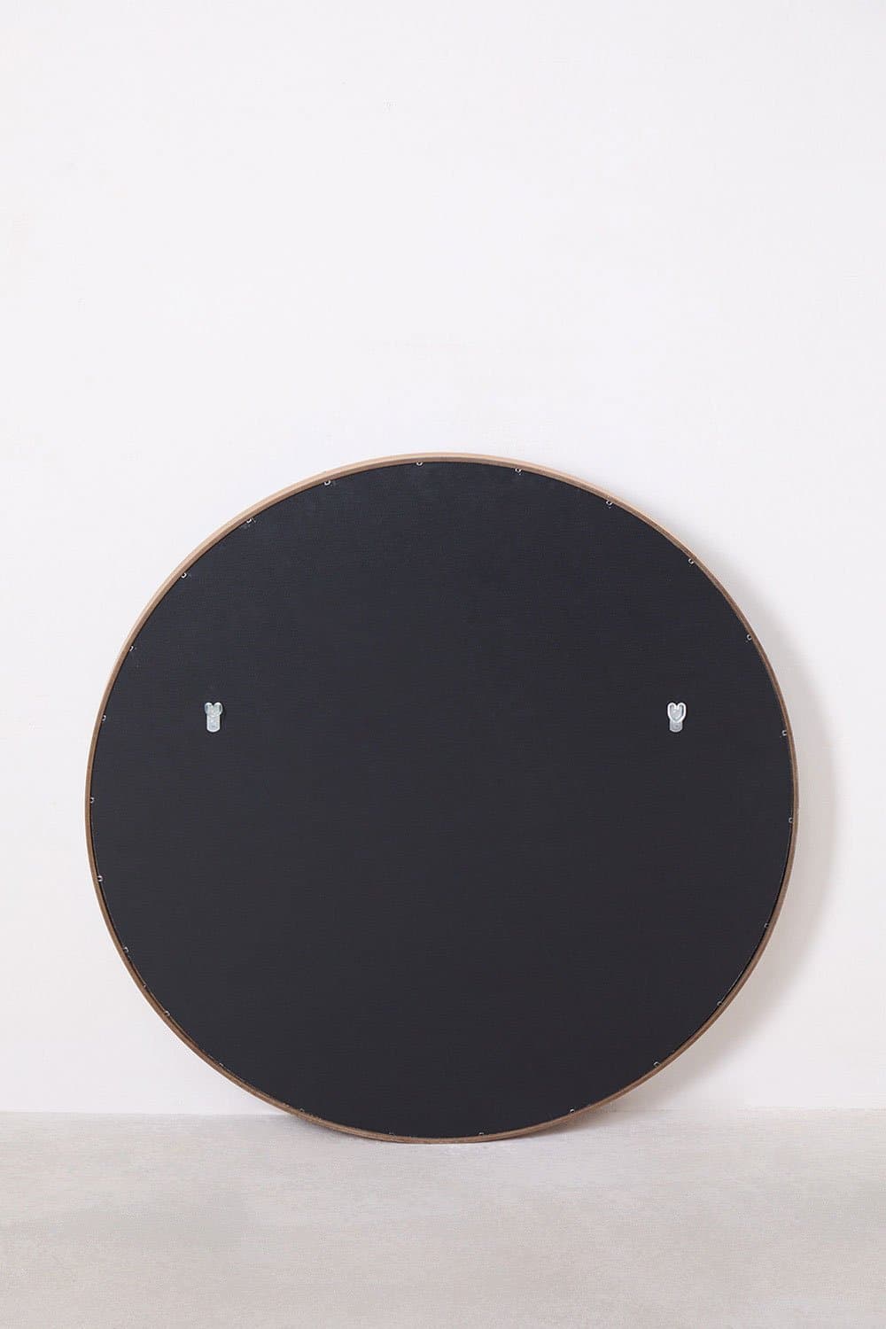 Ronde houten wandspiegel (Ø80 cm) Benat, galerij beeld 6