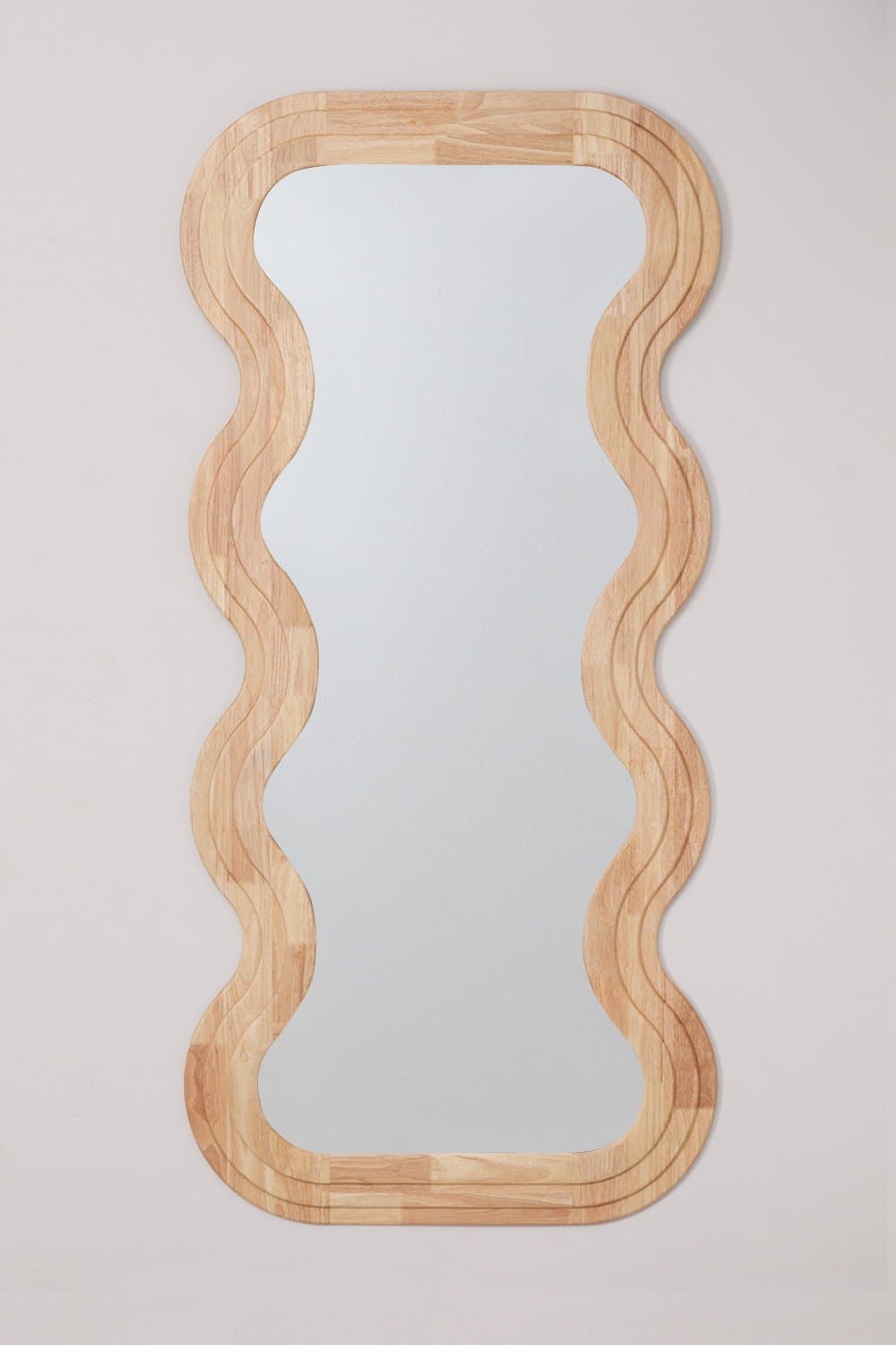 Eikenhouten wandspiegel (85x180 cm) Lierta , galerij beeld 2