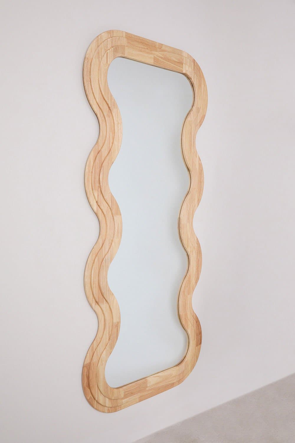 Eikenhouten wandspiegel (85x180 cm) Lierta , galerij beeld 3