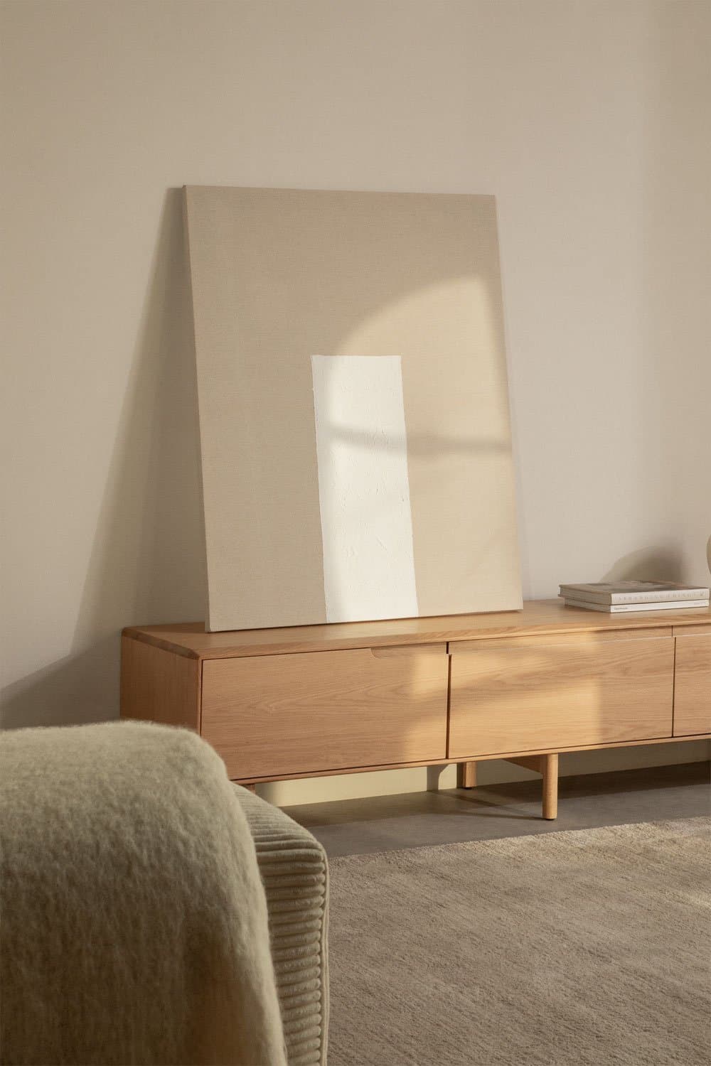 Decoratief linnen canvas met gipsstructuur (80x100 cm) Antia, galerij beeld 1