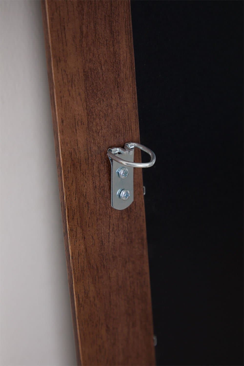 Ovale wandspiegel 50x165 cm in Munar eikenhout , galerij beeld 6