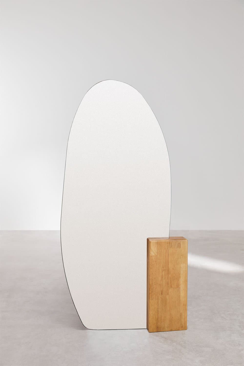 Staande spiegel in eikenhout (80x160 cm) Eriste , galerij beeld 3