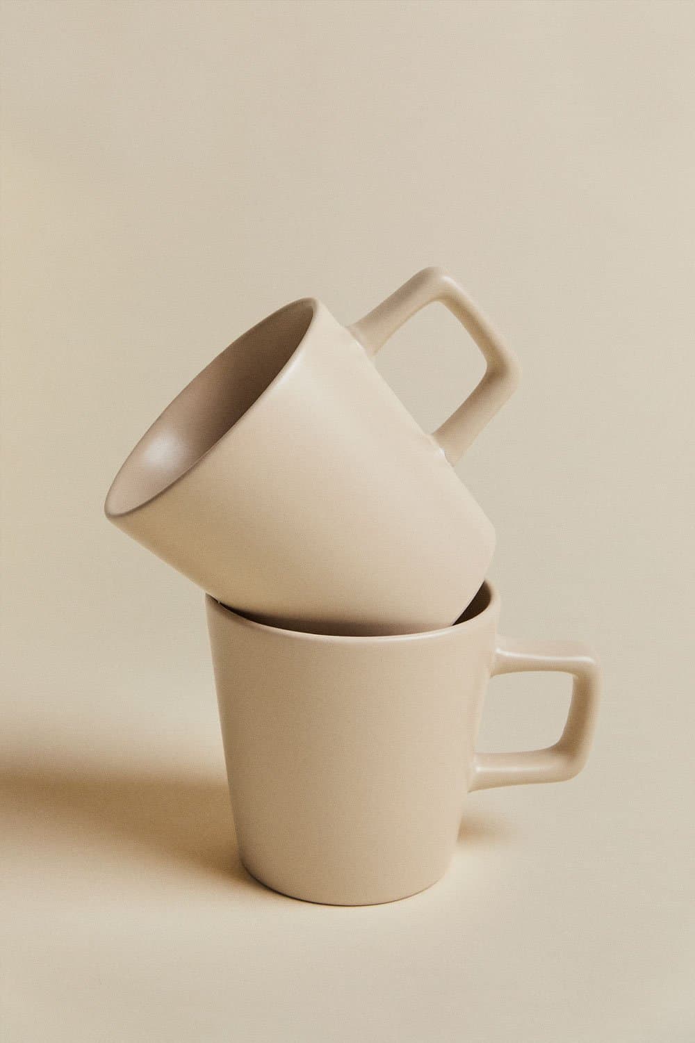 Pak met 2 koffiekopjes van 31 cl in Sillex-steengoed, galerij beeld 3