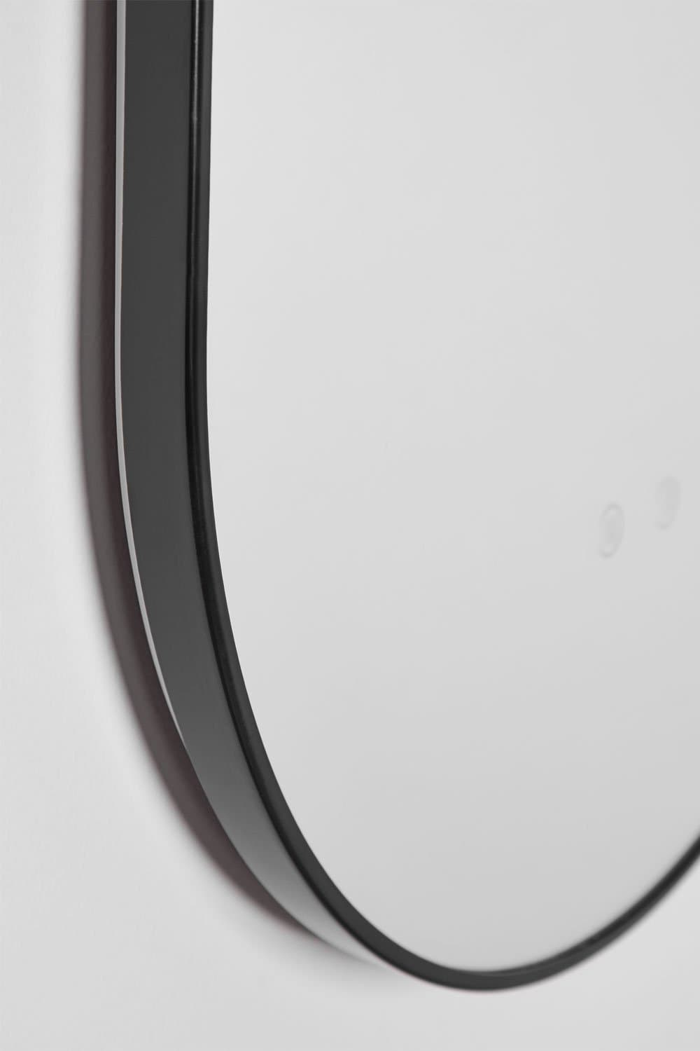 Ovale badkamerwandspiegel met LED-licht en anti-condens (50x100 cm) Asteiro, galerij beeld 6