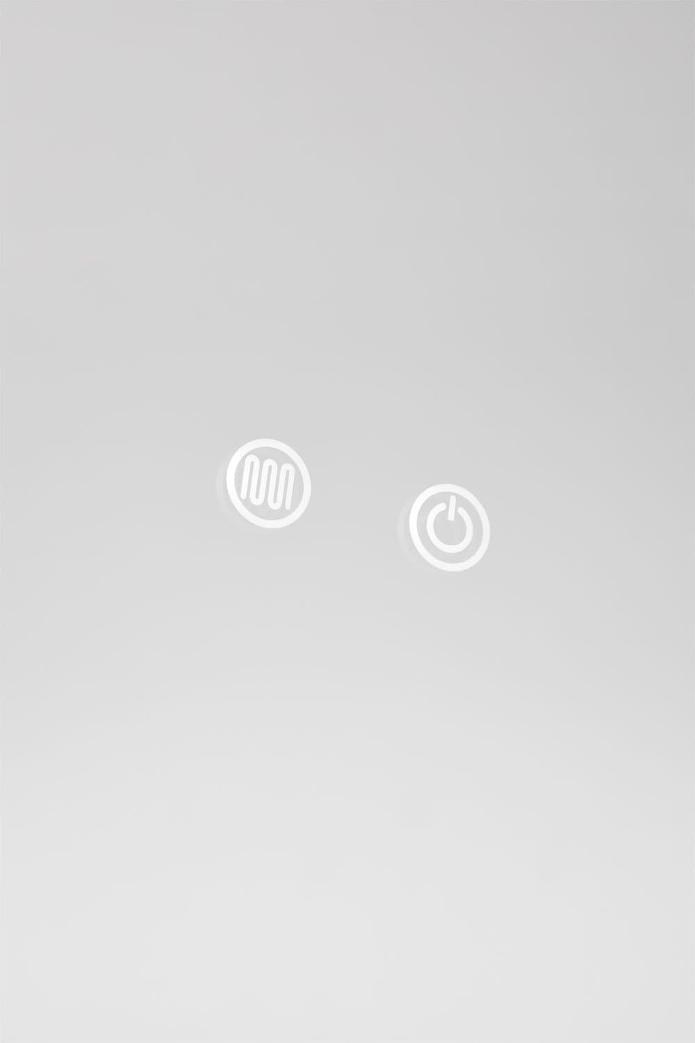 Ovale badkamerwandspiegel met LED-licht en anti-condens (50x100 cm) Asteiro, galerij beeld 7