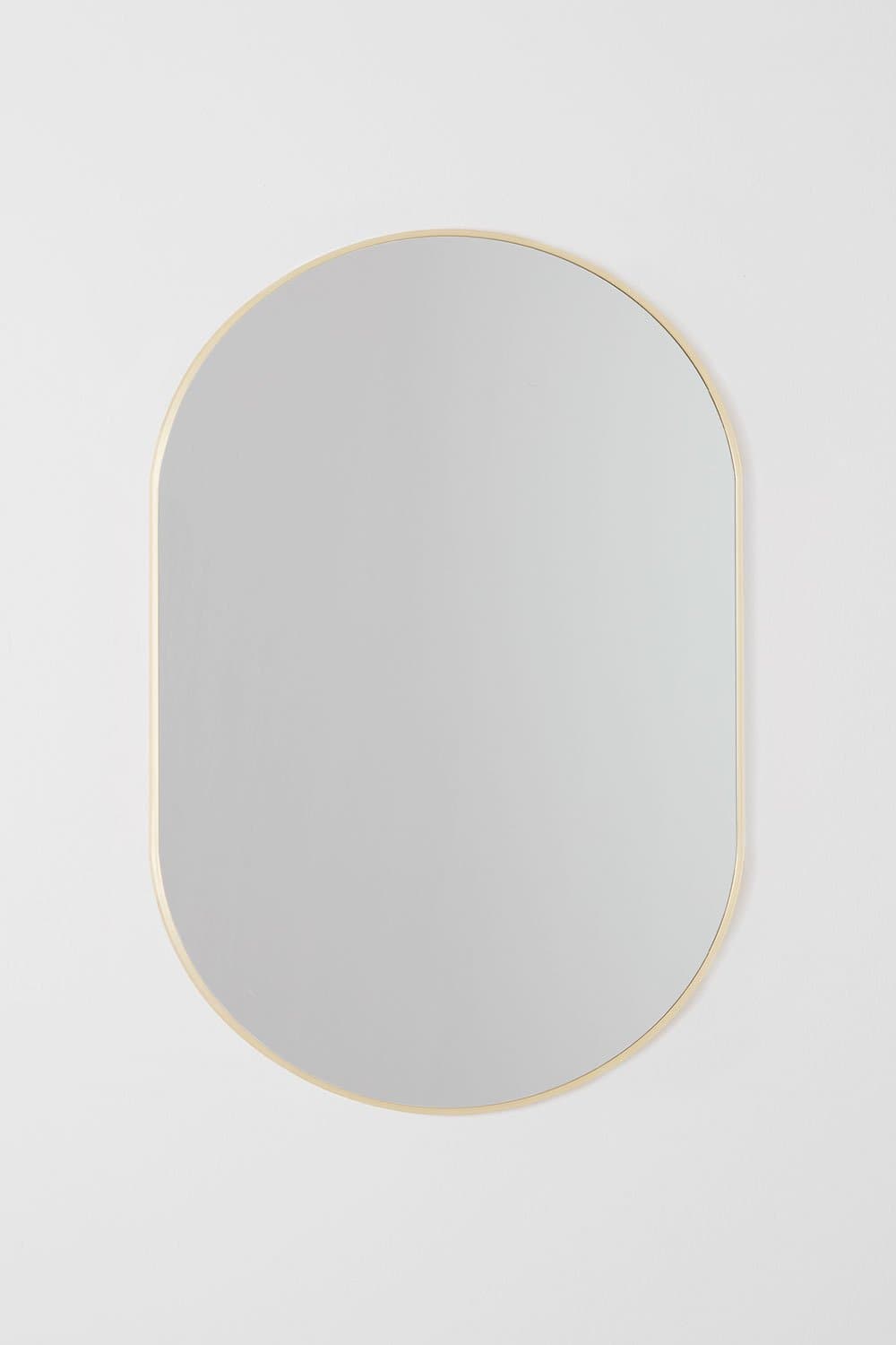 Ovale aluminium wandspiegel (60x90 cm) Draves, galerij beeld 3