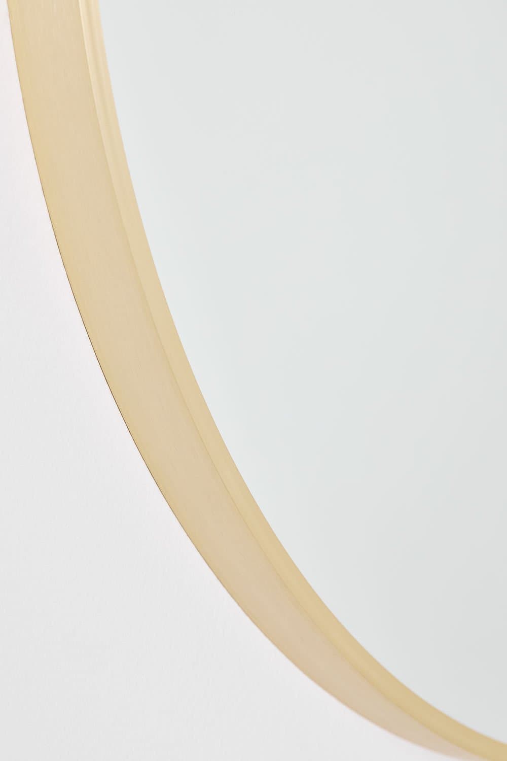 Ovale aluminium wandspiegel (60x90 cm) Draves, galerij beeld 6