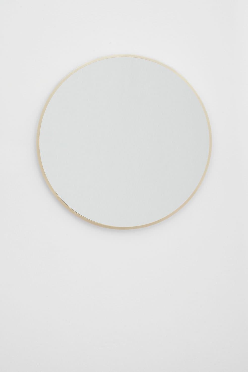 Oreste aluminium ronde wandspiegel Ø60 cm, galerij beeld 2