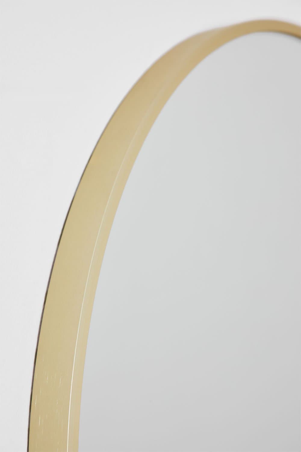 Oreste aluminium ronde wandspiegel Ø60 cm, galerij beeld 4