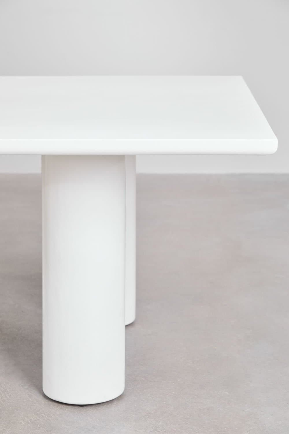 Vierkante tuintafel 150x150 cm in beton Lisboa, galerij beeld 3