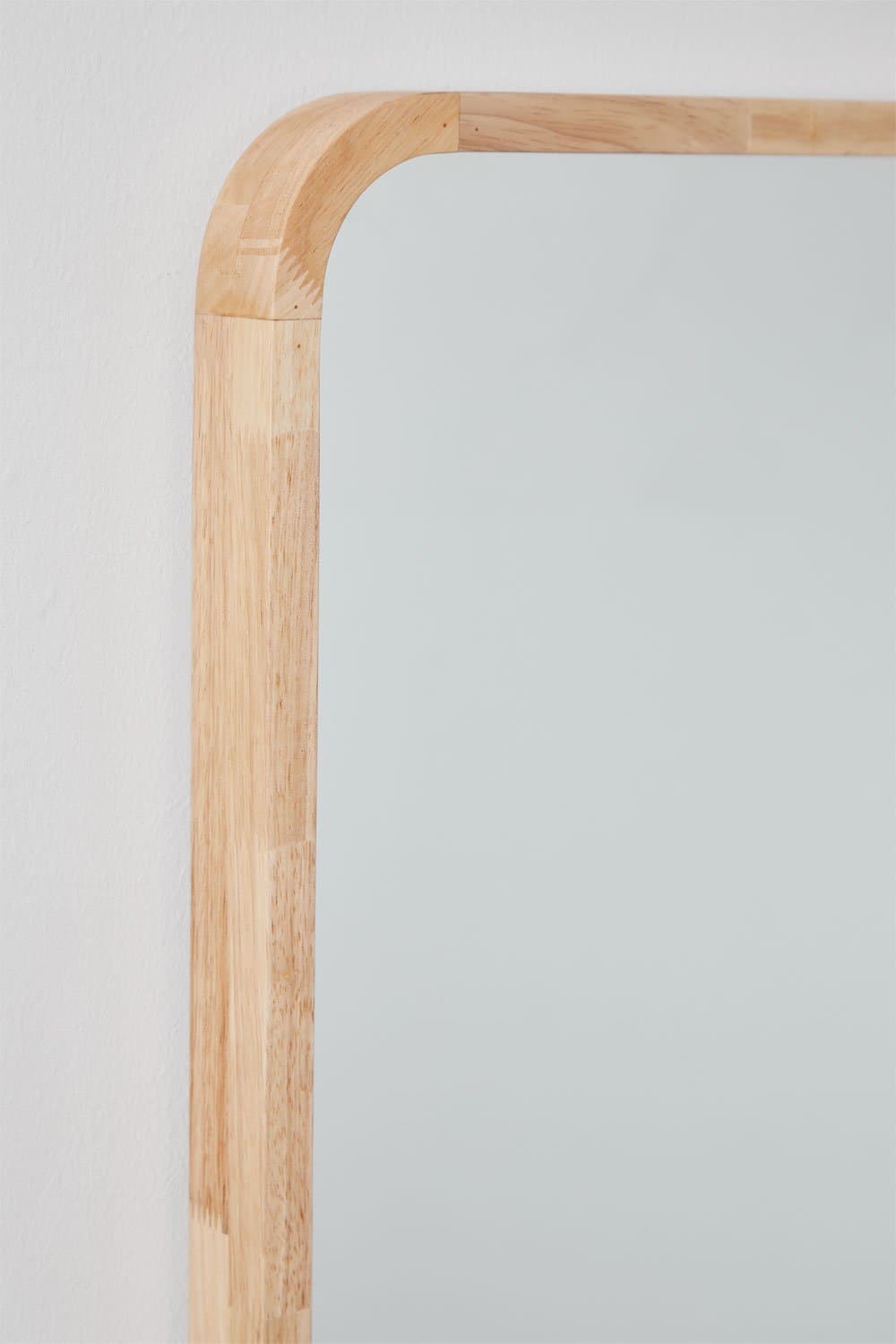 Rechthoekige wandspiegel 90x170 cm in eikenhout Ornella, galerij beeld 5