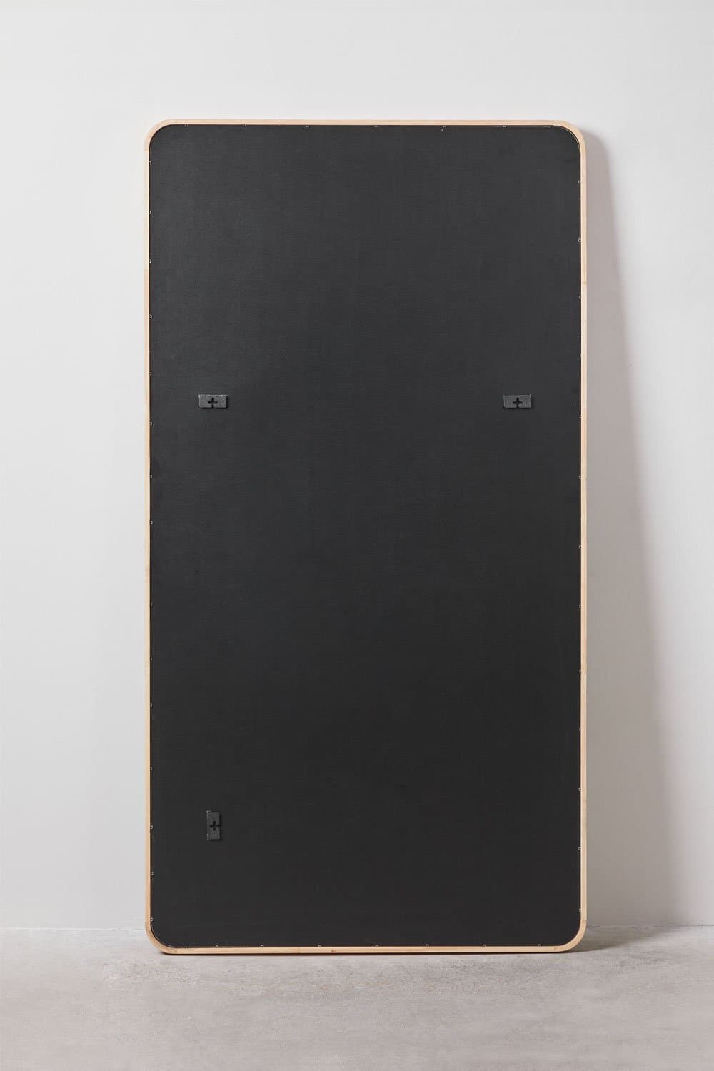 Rechthoekige wandspiegel 90x170 cm in eikenhout Ornella, galerij beeld 6