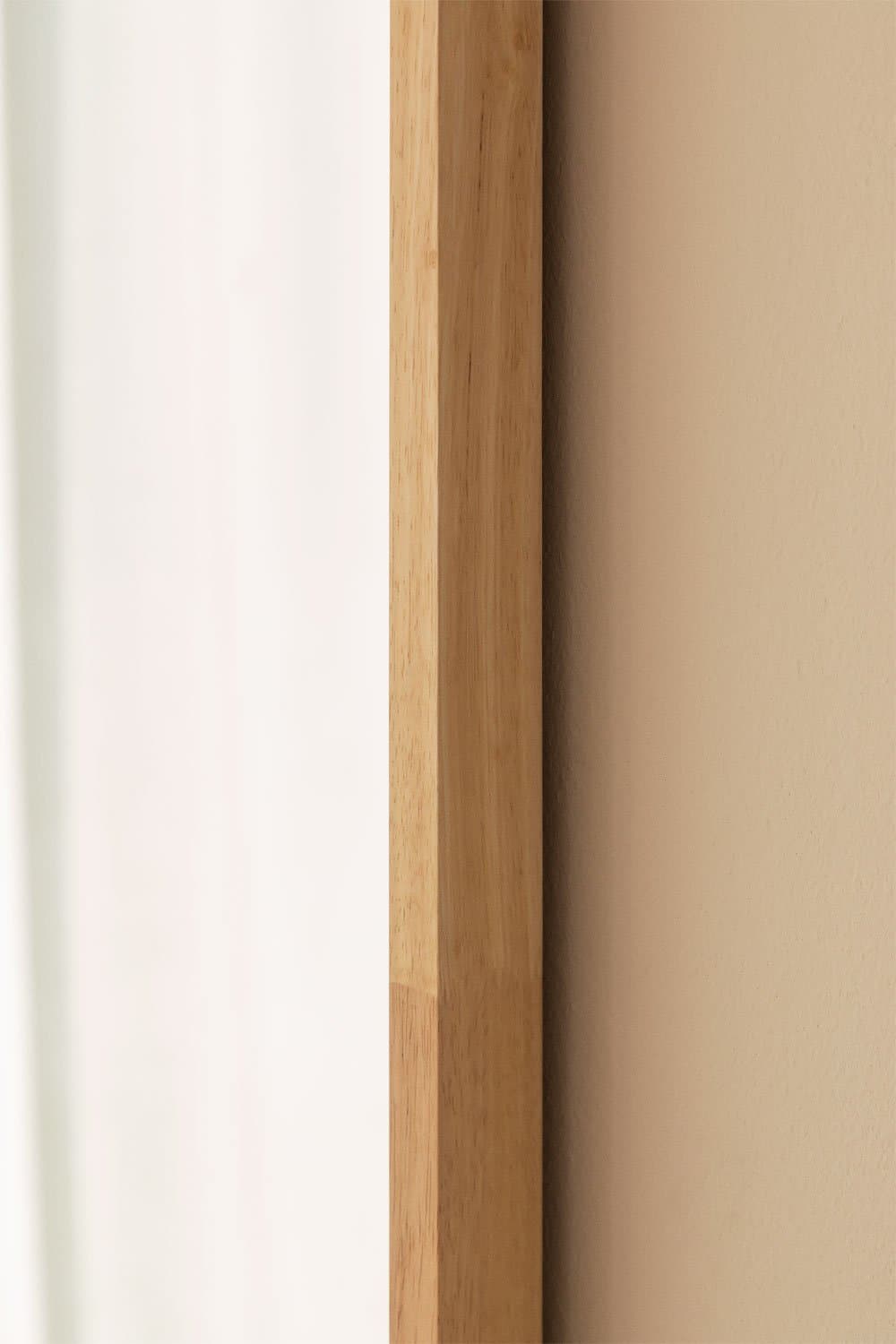 Rechthoekige wandspiegel 90x170 cm in eikenhout Ornella, galerij beeld 2