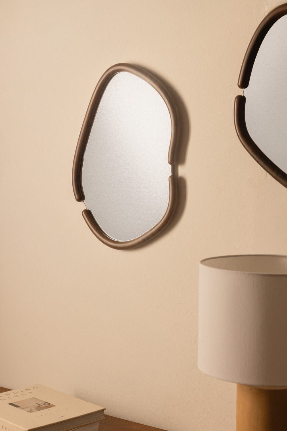 Ovale wandspiegel in MDF Vixidel, galerij beeld 1