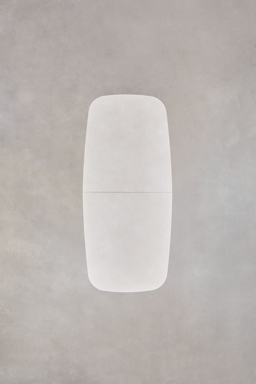 Rechthoekige tuintafel 220-280x100 cm uitschuifbaar in keramiek en aluminium Zinti, galerij beeld 9